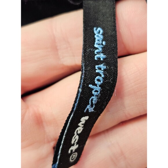 ALK Women's M Saint Tropez West Surplice Flutter Sleeve SS Top Blouse Shirt Tee - Picture 6 of 7